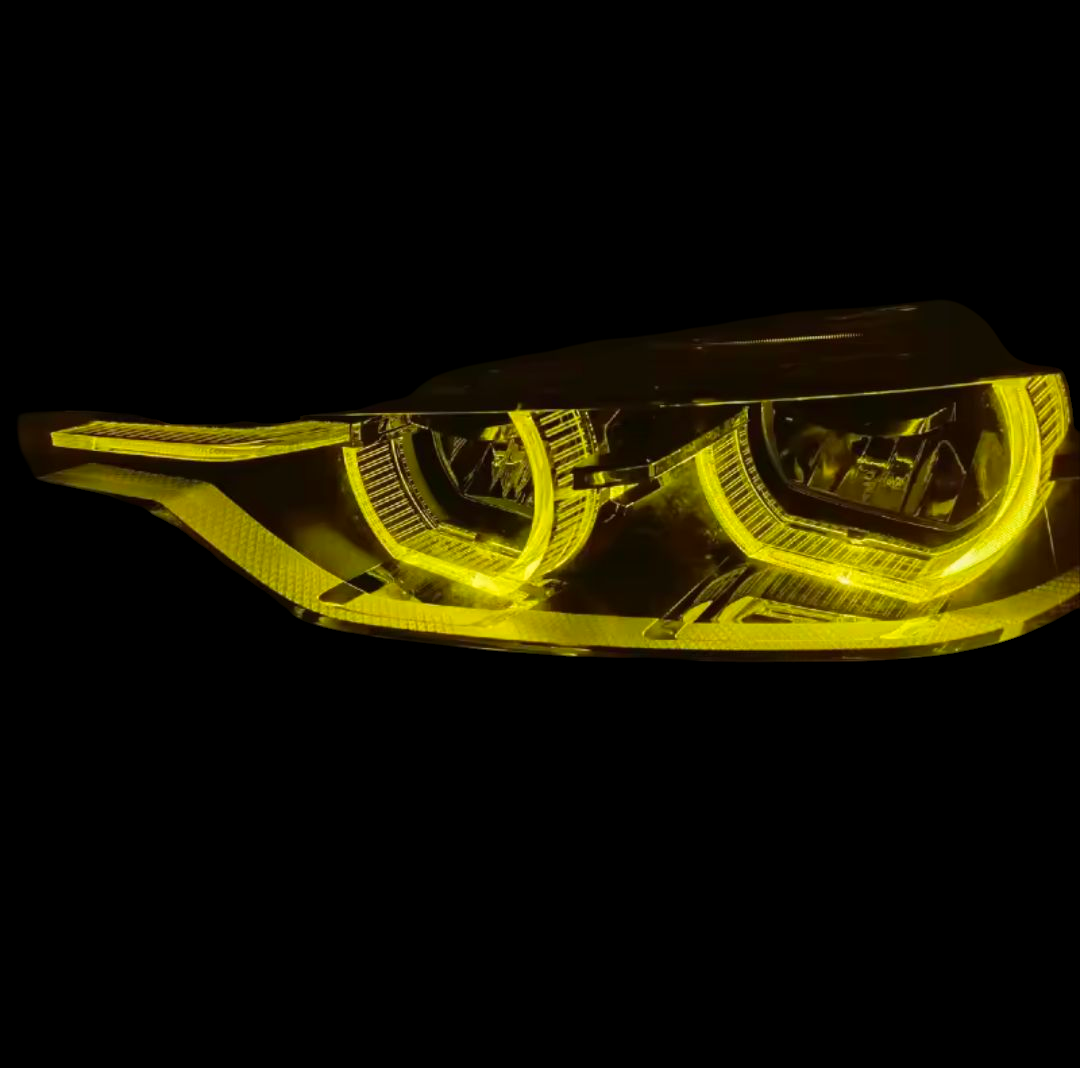 LED Yellow CSL-Style DRL Angel Eyes Modules for BMW 3 Series F30 / M3 F80 (2011–2019) Euro Premium Parts