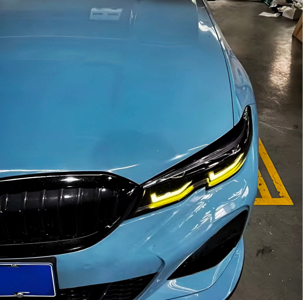 LED Yellow CSL-Style DRL Angel Eyes for BMW 3 Series G20 / M3 G80 (2019–2023)