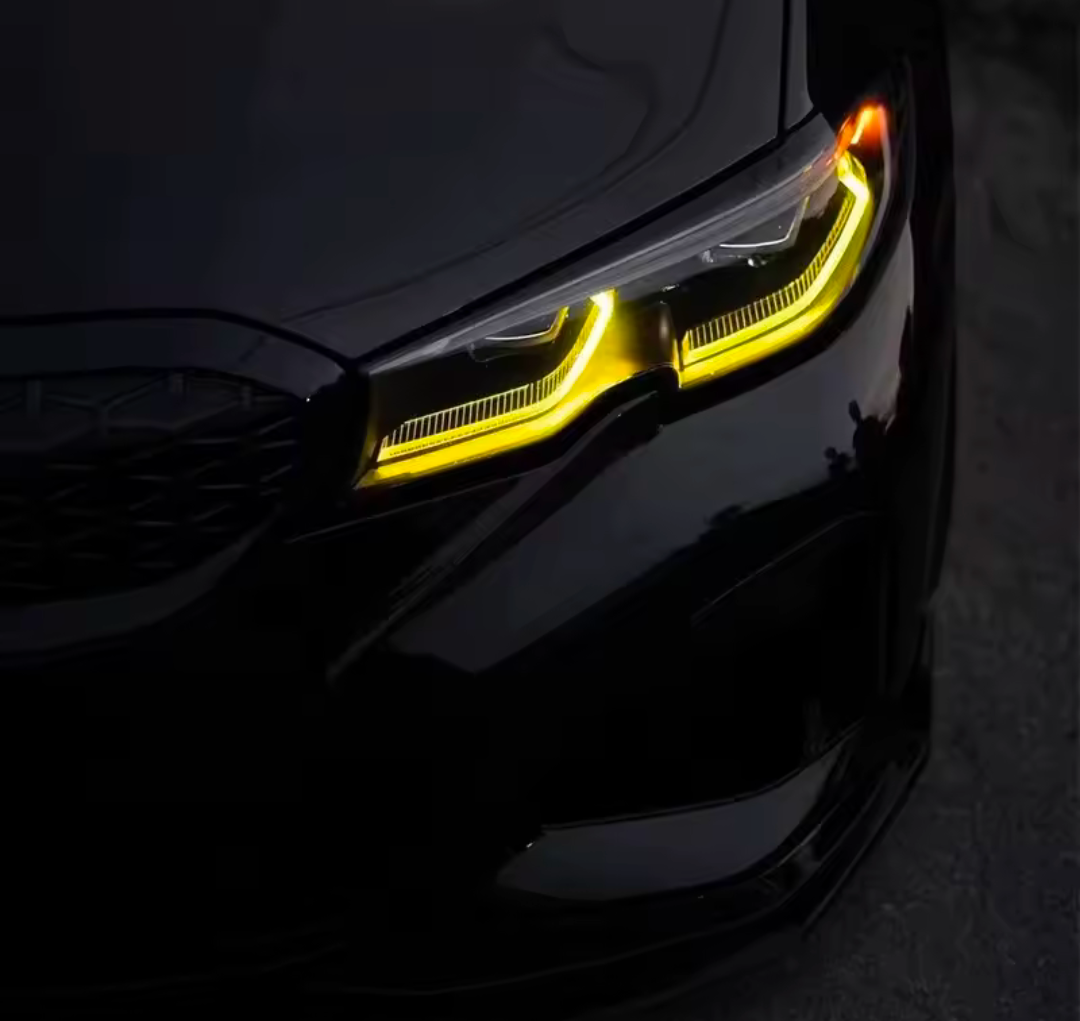 LED Yellow CSL-Style DRL Angel Eyes for BMW 3 Series G20 / M3 G80 (2019–2023)