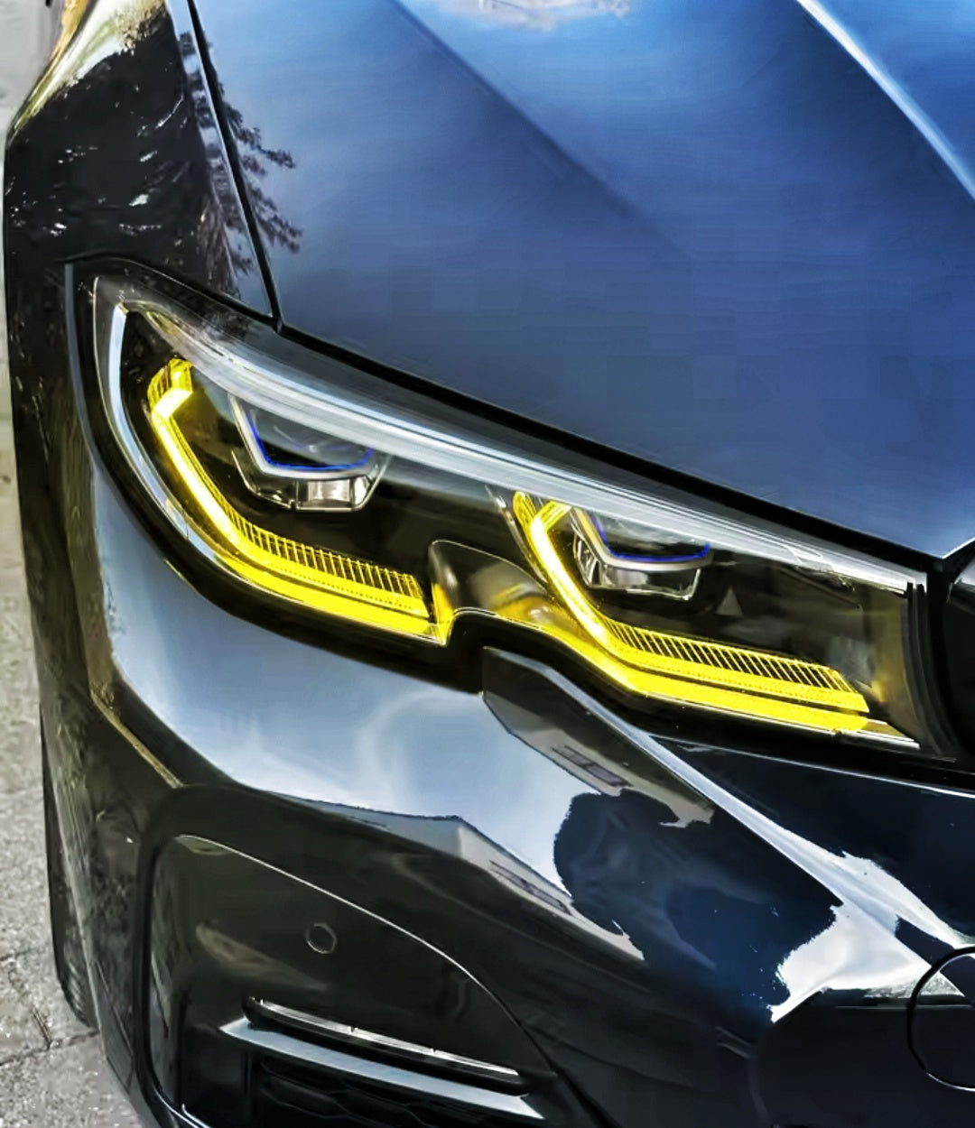 LED Yellow CSL-Style DRL Angel Eyes for BMW 3 Series G20 / M3 G80 (2019–2023)