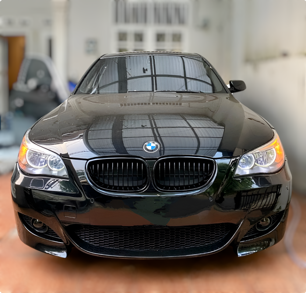 Black front kidney grilles M5 Competition-look for BMW 5 Series E60 (2003 to 2010)