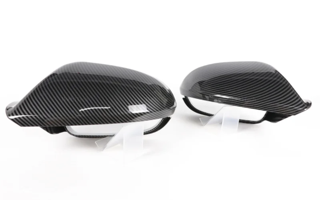 Carbon look mirror caps for Audi A6 C7 (2010 to 2018) Audi Euro Premium Parts
