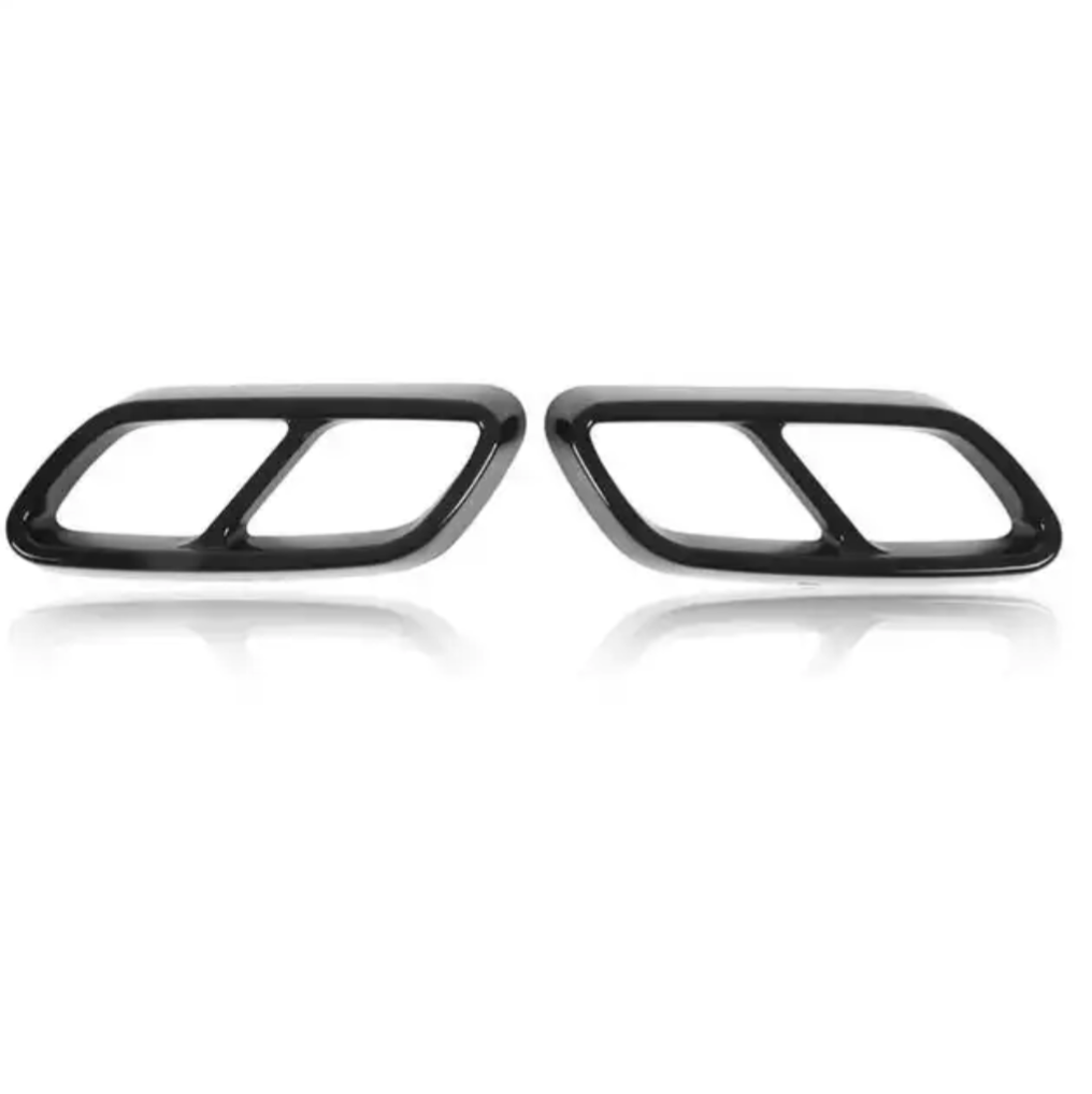 Black Performance Exhaust Tips for Mercedes-Benz C-Class W206 - 2021 to 2024