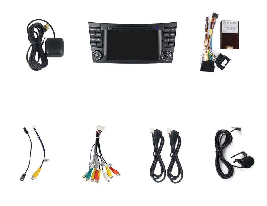 Wireless Apple CarPlay/AndroidAuto retrofit kit for Mercedes E-Class W211 (2003-2009)