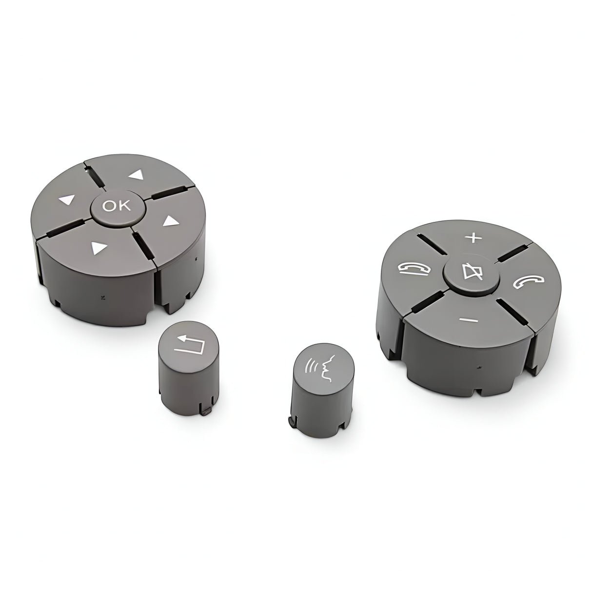 Mercedes-Benz C-Class W204 Multifunction steering wheel buttons replacement (2007 - 2014) Mercedes-Benz Euro Premium Parts Pre-facelift ('07 to '10) Gray 3 spokes steering wheel