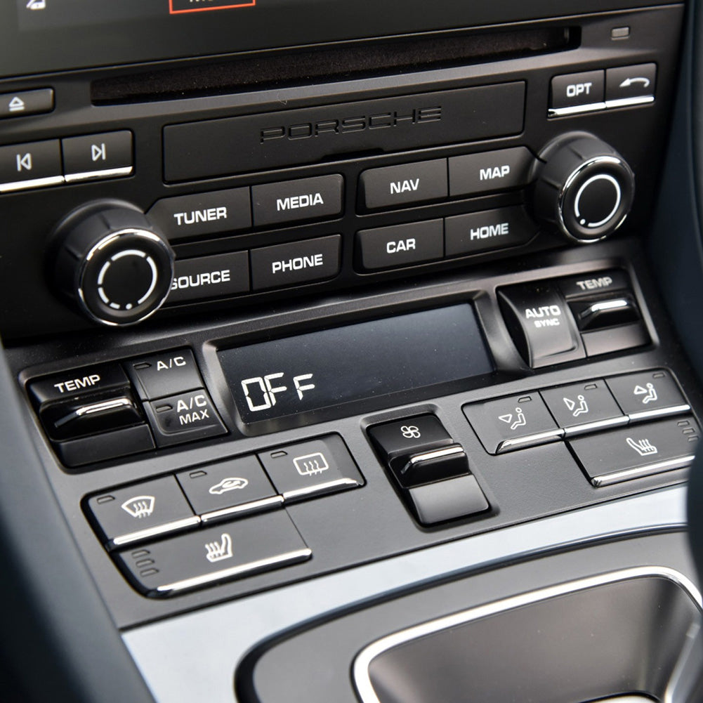 Set of 2 Volume and PCM Media Control Knobs for Porsche 911 (991) - 2011 to 2018