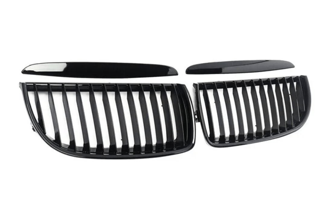 Black Front Kidney Grilles M3-look for BMW 3 Series E90 E91 (2006 to 2012)