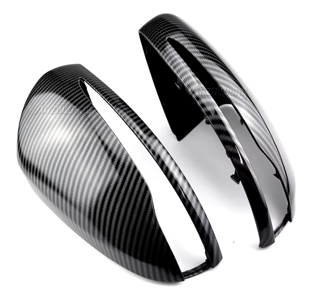 Carbon look mirror caps for Mercedes C-Class W205 (2014 to 2021) Mercedes-Benz Euro Premium Parts