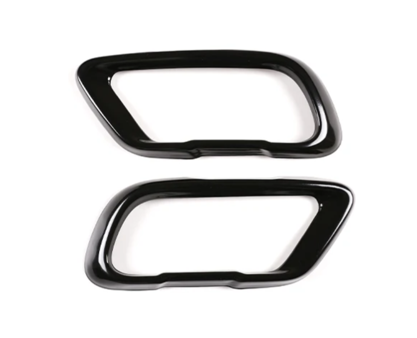 Glossy black sport exhaust tailpipes for BMW X5 G05 - 2018 to 2023 BMW Euro Premium Parts