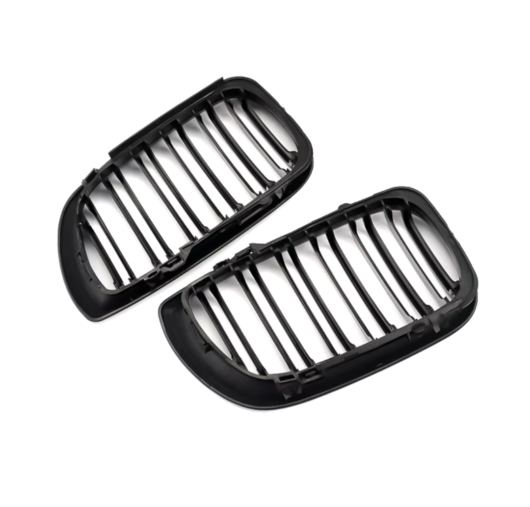 Black Front Kidney Grilles for BMW 3 Series and M3 E46 (1997 to 2005) BMW Euro Premium Parts
