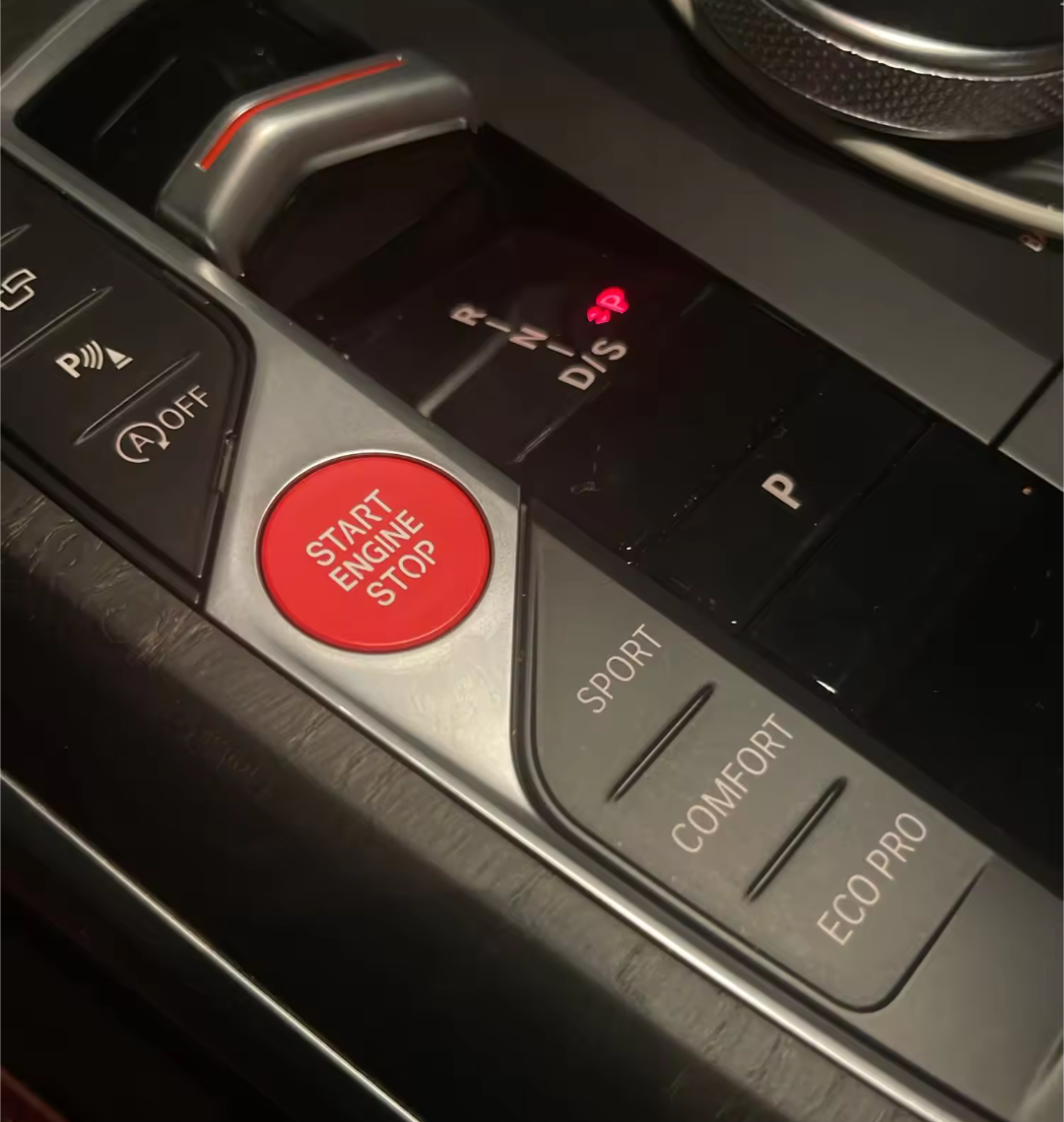 Engine Start and Stop Button for BMW 3 Series G20 - 2019 to 2025 Euro Premium Parts Red