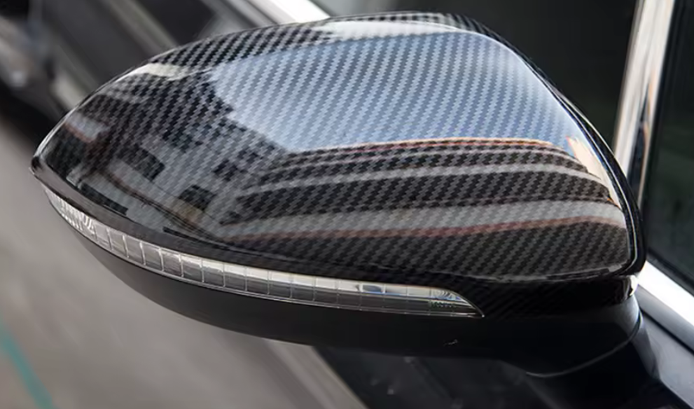 Volkswagen Passat carbon fiber look mirror caps (MY 2015-2020) VW Euro Premium Parts - ERP DISTRIBUTION