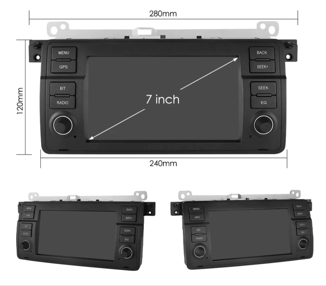 Apple Carplay/Android Auto retrofit kit for BMW 3 Series and M3 E46 (1998 to 2006)