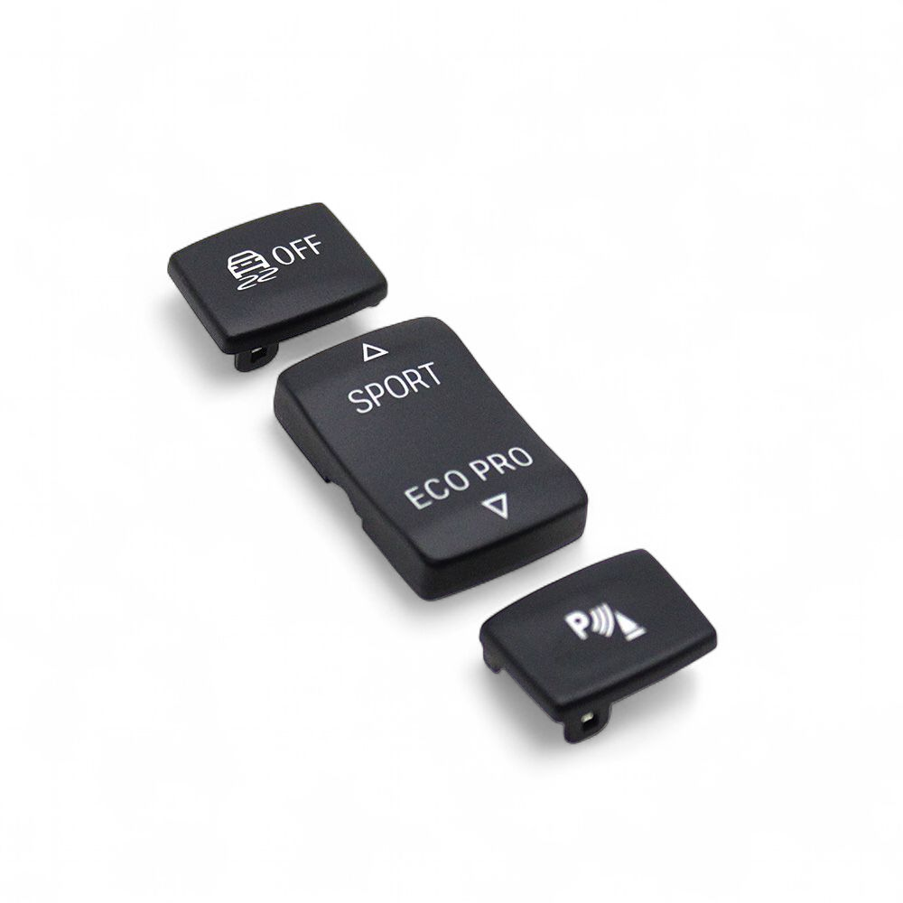 Driving Mode and Parking Sensors Performance Red Blue Black Buttons for BMW 4 Series F32/M4 F82 - 2012 to 2019 Euro Premium Parts Black