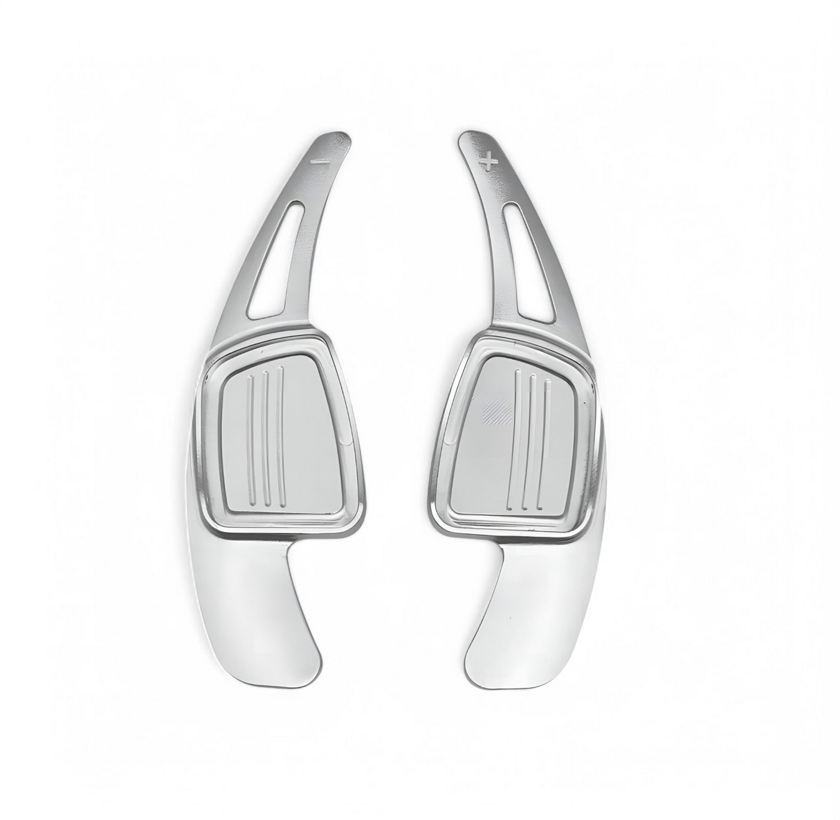 Performance Aluminum Paddle Shifters for Audi Q5 II (2017 - 2024) Audi Euro Premium Parts Silver