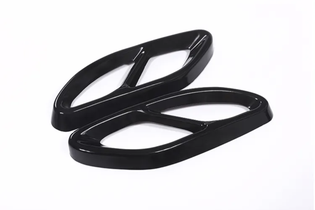 Performance Black Exhaust Tips for Mercedes-Benz E Class W213 - 2016 to 2022