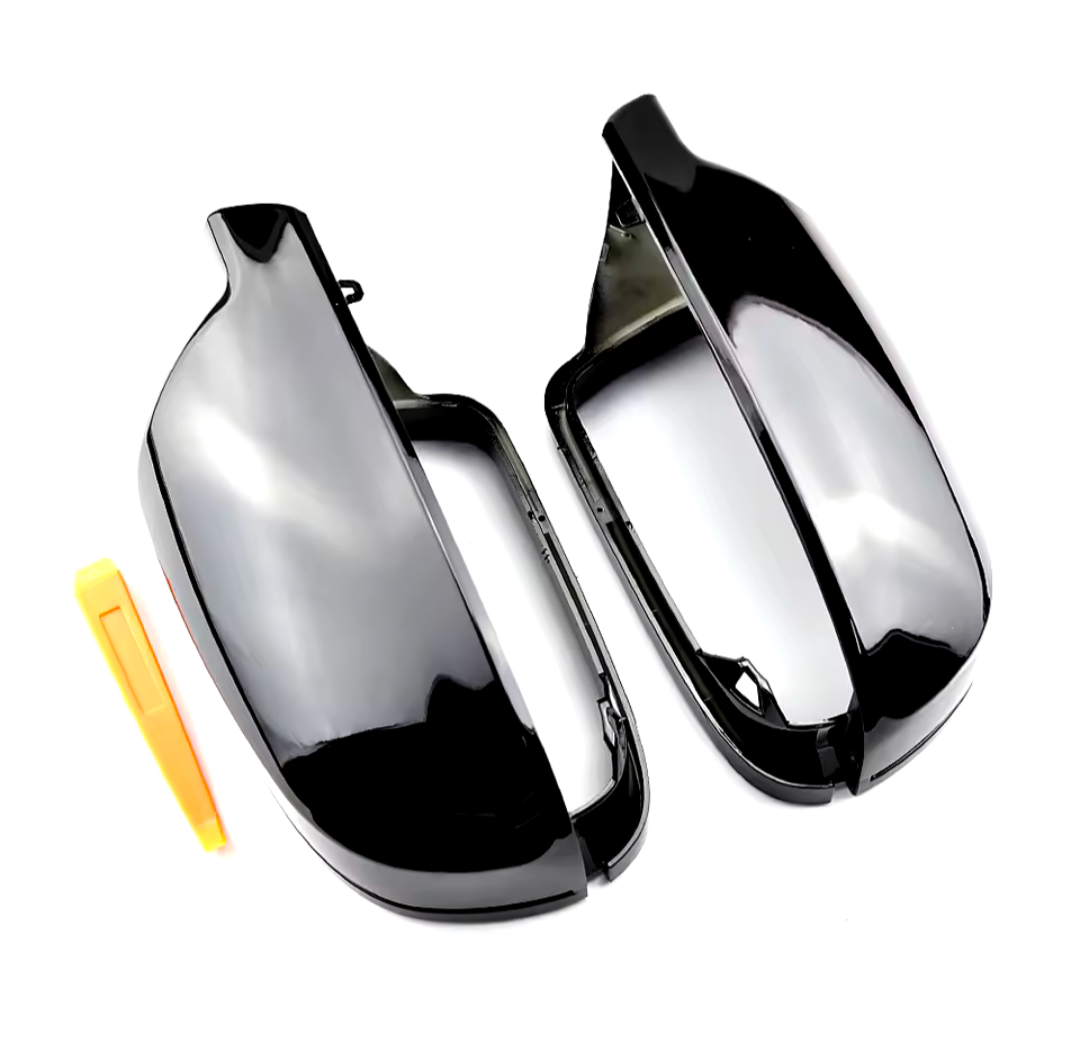Glossy black mirror caps for Audi A4 B8 and B8.5 (2007 to 2016) Audi Euro Premium Parts