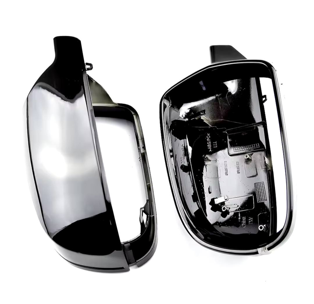 Glossy black mirror caps for Audi A4 B8 and B8.5 (2007 to 2016) Audi Euro Premium Parts