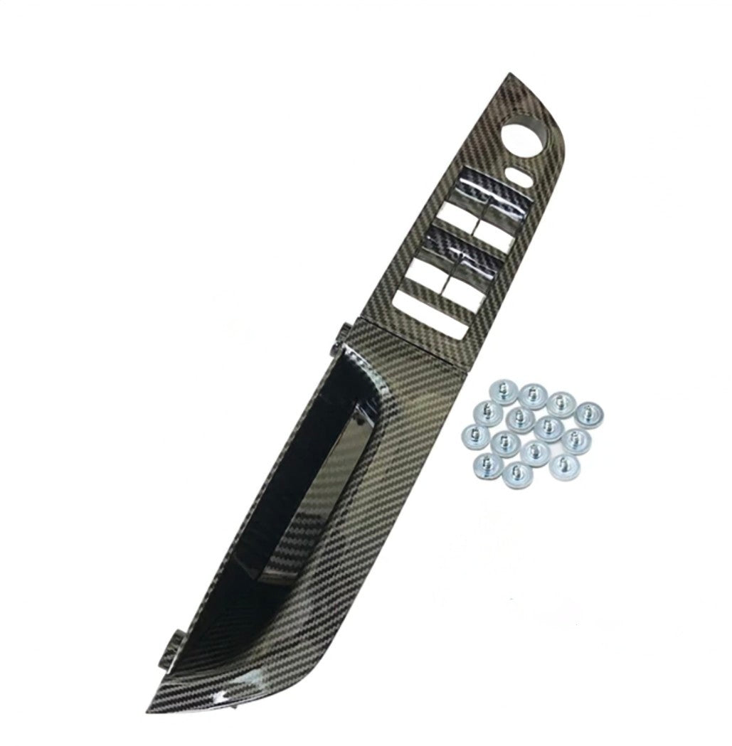 Carbon fiber look interior door handles for BMW 3 Series E90 (2005 - 2012) BMW Euro Premium Parts