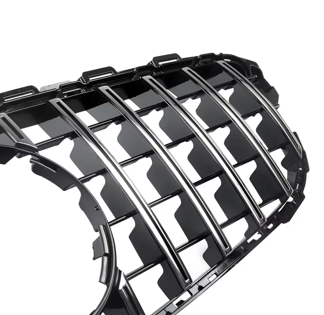 Black Front Panamericana AMG GTR grille for Mercedes C-Class W205 (2014 to 2018) Mercedes-Benz Euro Premium Parts
