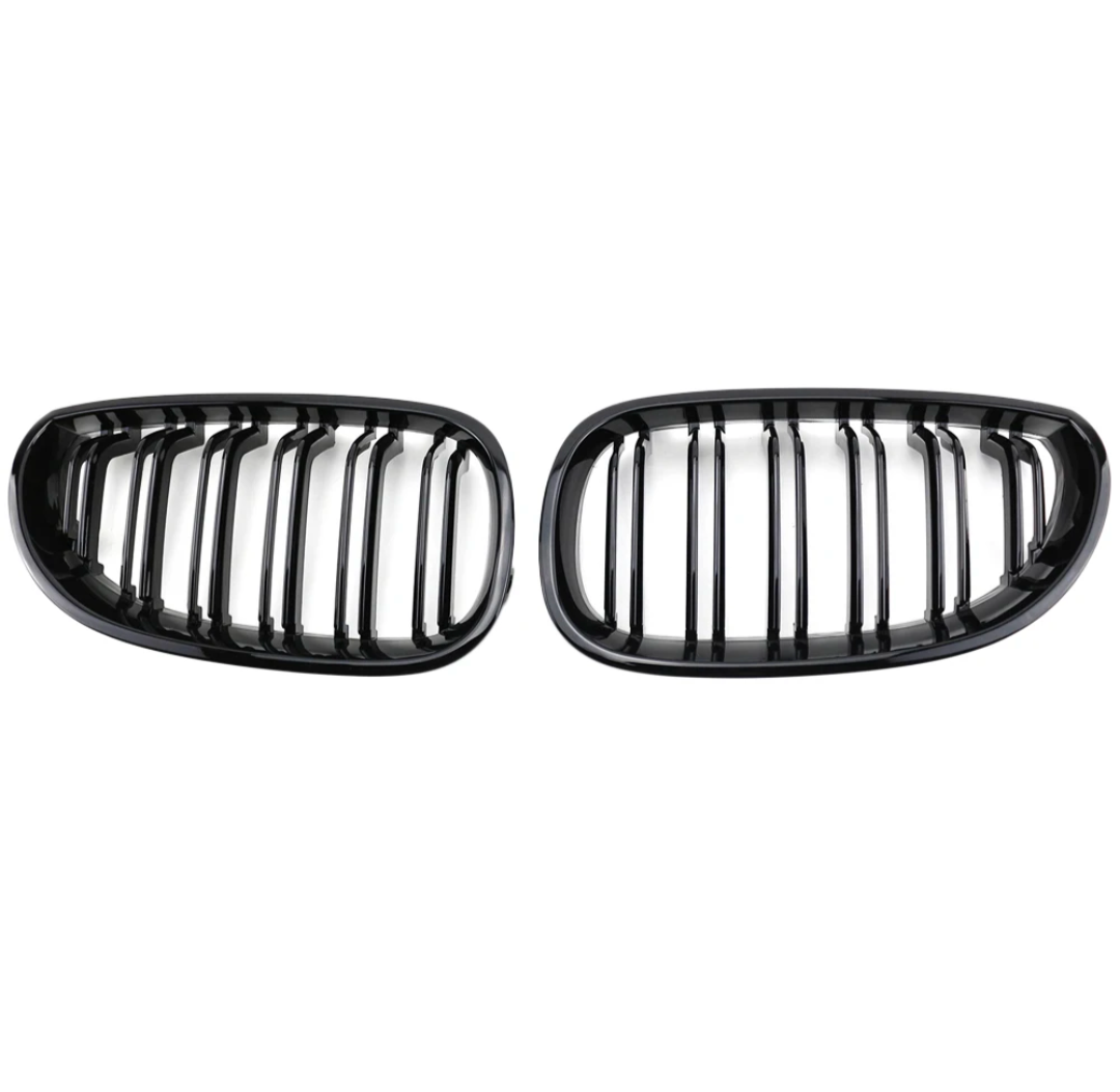 Black front kidney grilles M5 Competition-look for BMW 5 Series E60 (2003 to 2010) BMW Euro Premium Parts