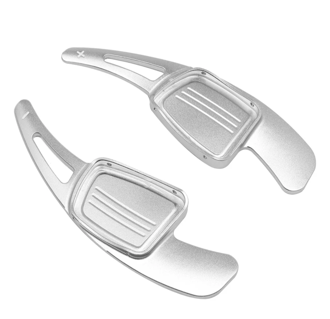 Performance Steering Wheel Paddle Shifters for Audi A3 8V (2012 to 2019) Audi Euro Premium Parts Silver Facelift (2016 to 2019)