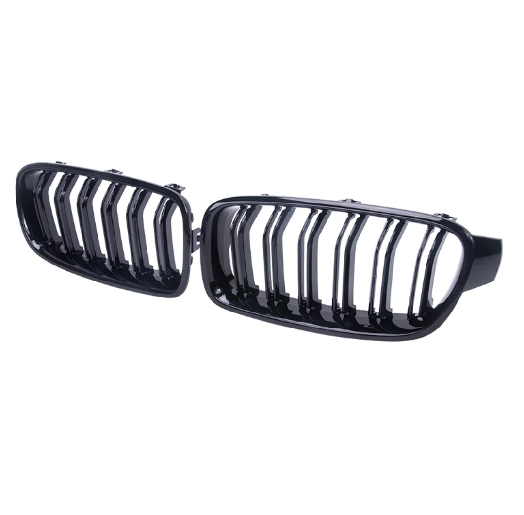 BMW 3 Series F30 Black Front Grilles (2011 to 2019) BMW Euro Premium Parts