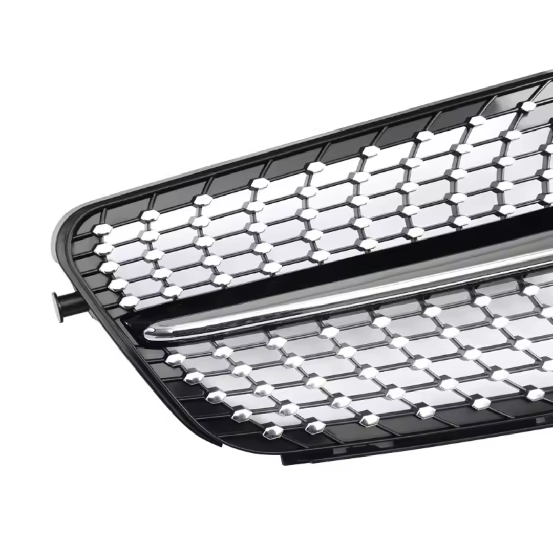 Diamond front grille for Mercedes C-Class W204 (2007 to 2014)