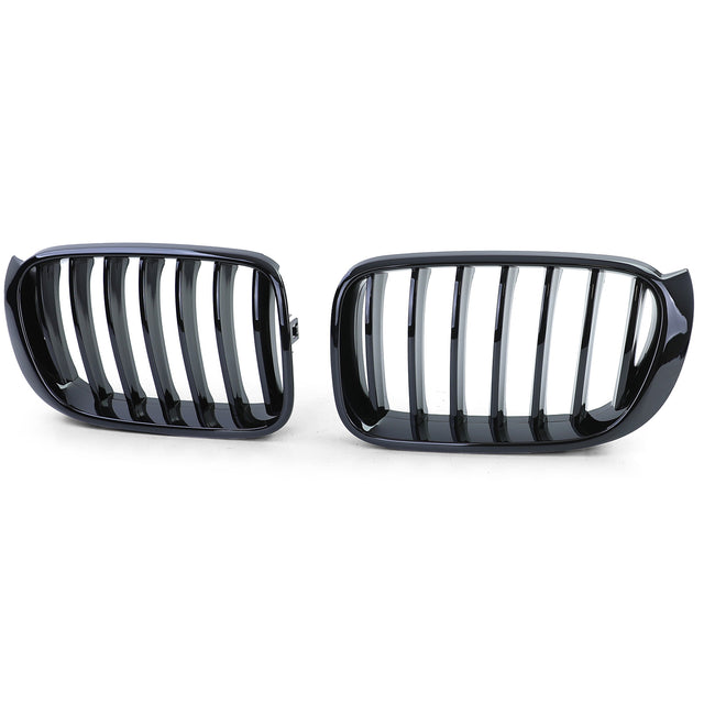 BMW X4 F26 black front grilles M-look (2014 to 2018) BMW Euro Premium Parts Single slat Facelift LCI (2014 to 2017)