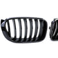 BMW X4 F26 black front grilles M-look (2014 to 2018)