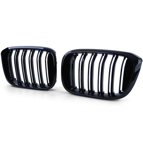 BMW X3 G01 Black Front Grill M-look (2018 to 2022) BMW Euro Premium Parts Double slat