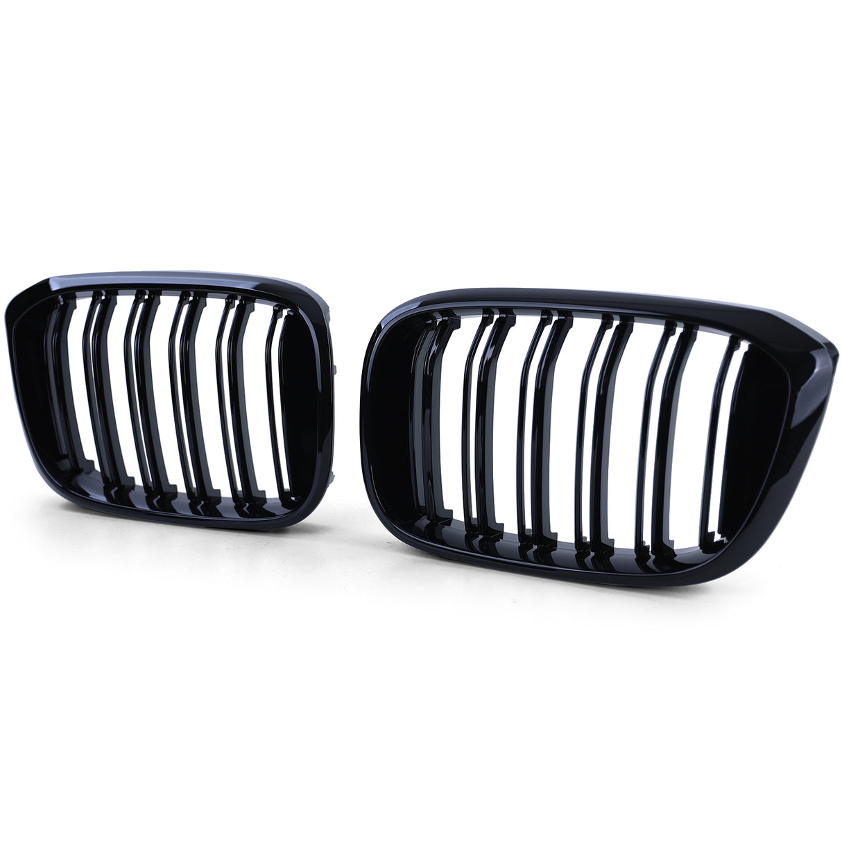 BMW X4 G02 black front grilles set (2018 to 2022) BMW Euro Premium Parts Double slat