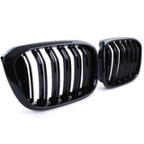 BMW X4 G02 black front grilles set (2018 to 2022) BMW Euro Premium Parts