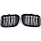 BMW X4 G02 black front grilles set (2018 to 2022)