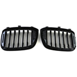 BMW X4 G02 black front grilles set (2018 to 2022) BMW Euro Premium Parts