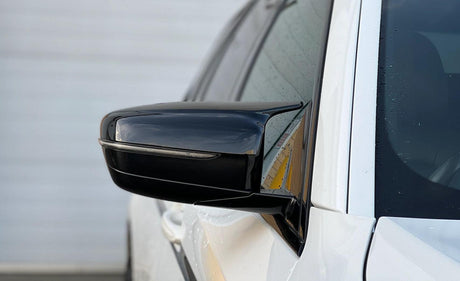 BMW 3 Series G30 M5-look Glossy Black Side Mirror Caps - 2018 to 2022 BMW Euro Premium Parts