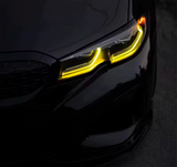 LED Yellow CSL-Style DRL Angel Eyes for BMW 3 Series G20 / M3 G80 (2019–2023)