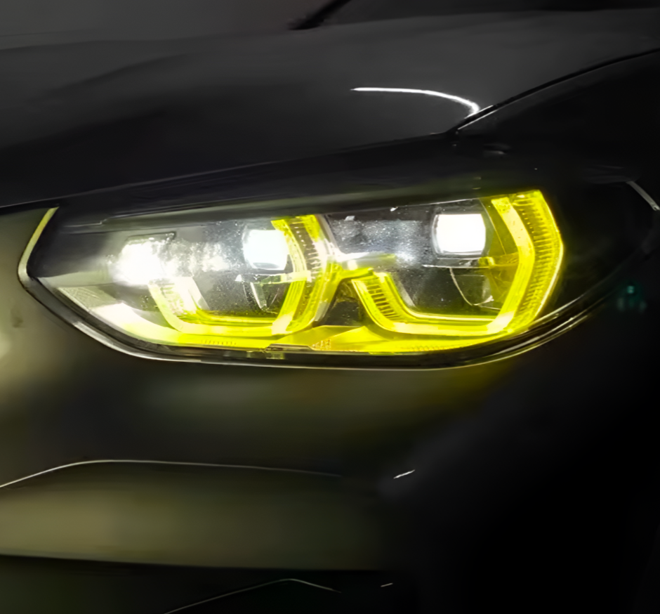 LED Yellow CSL-Style DRL Angel Eyes for BMW X4 G02 (2018–2024) Euro Premium Parts
