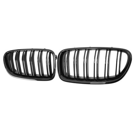 Black Front Grilles for BMW 5 Series F10 F11 (2010 to 2017) BMW Euro Premium Parts Double slat