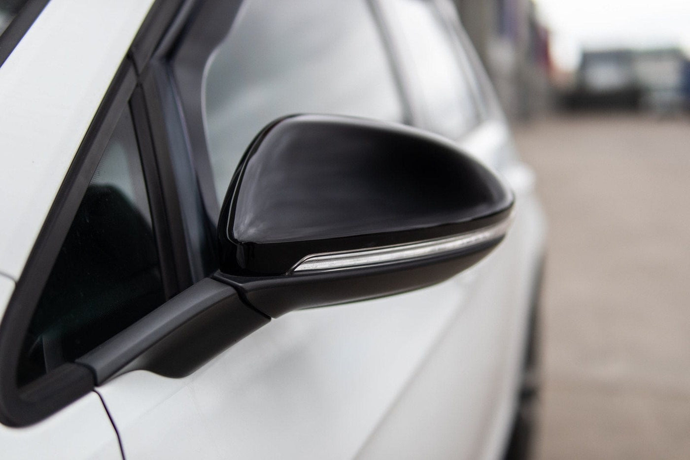 Black Performance Mirror Caps For VW Golf Mk7 (2012-2020) Euro Premium Parts