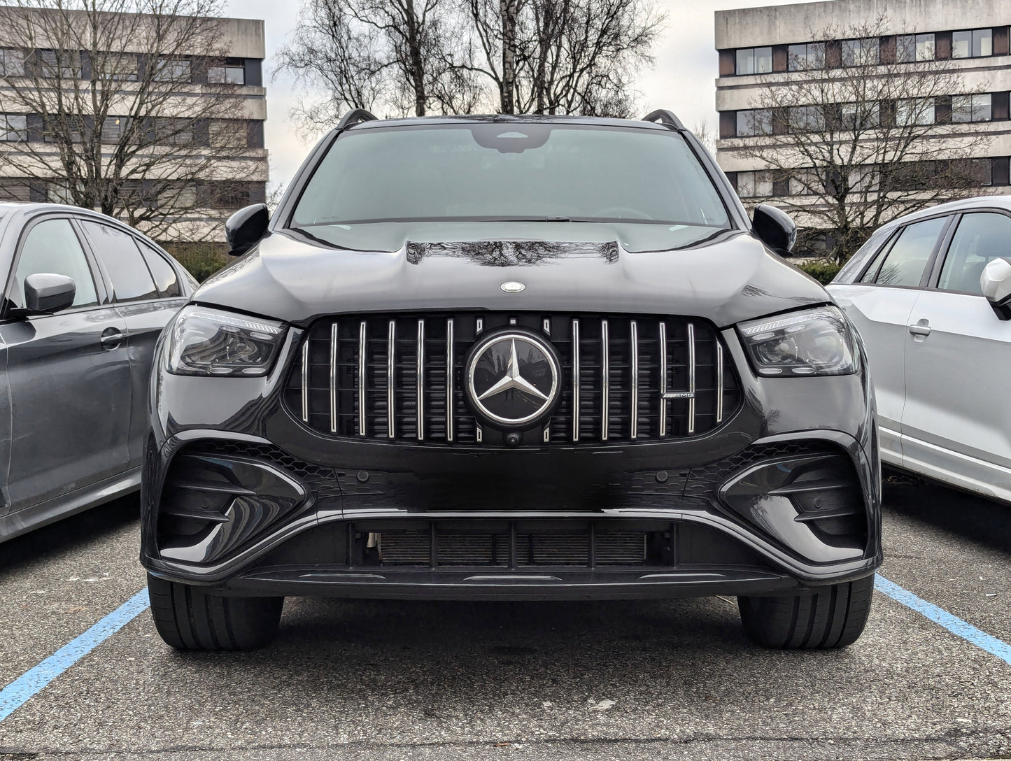 Panamericana AMG GTR grille for Mercedes GLC X253/GLC Coupe C253 FACELIFT (2019 to 2023)