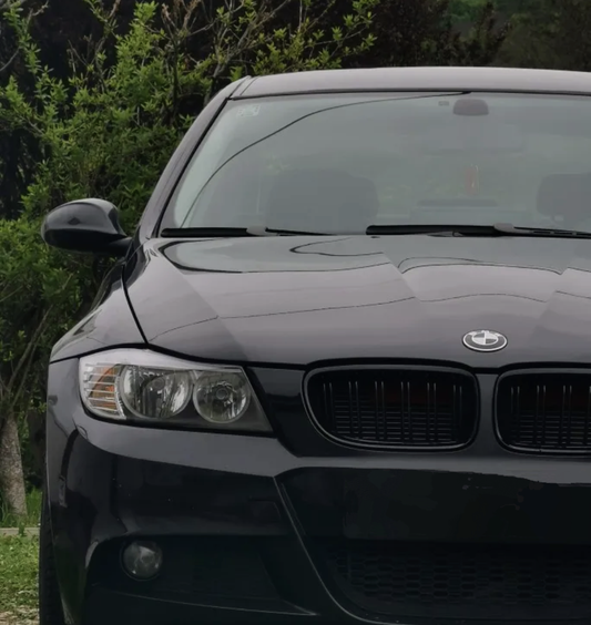Black front grilles for BMW 3 Series E90 E91 M3-look - 2007 to 2014