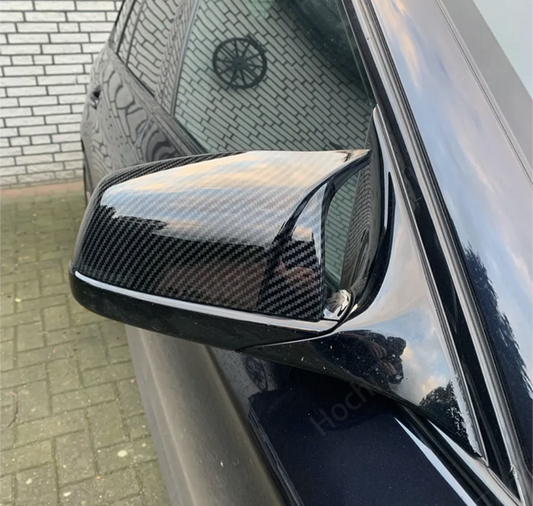 M5 Competition Carbon Fiber Mirror Caps for BMW 5 Series F10 (2010 to 2018)