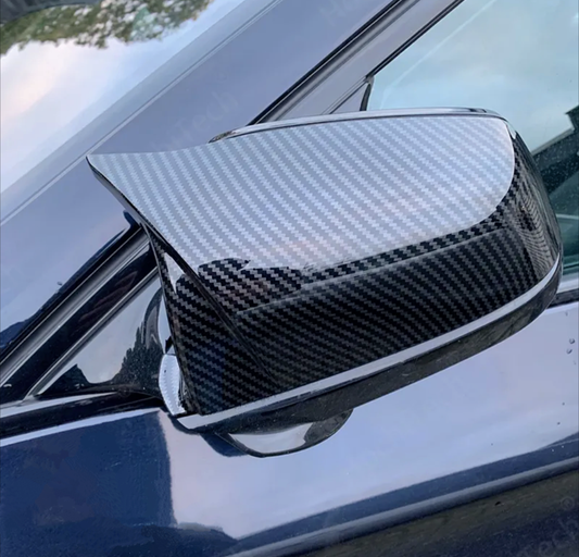 M5 Competition Carbon Fiber Mirror Caps for BMW 5 Series F10 (2010 to 2018)