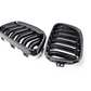 BMW 2 Series F22 black front kidney grilles (2014 to 2022)
