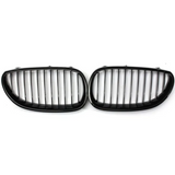 Black front kidney grilles M5 Competition-look for BMW 5 Series E60 (2003 to 2010) BMW Euro Premium Parts