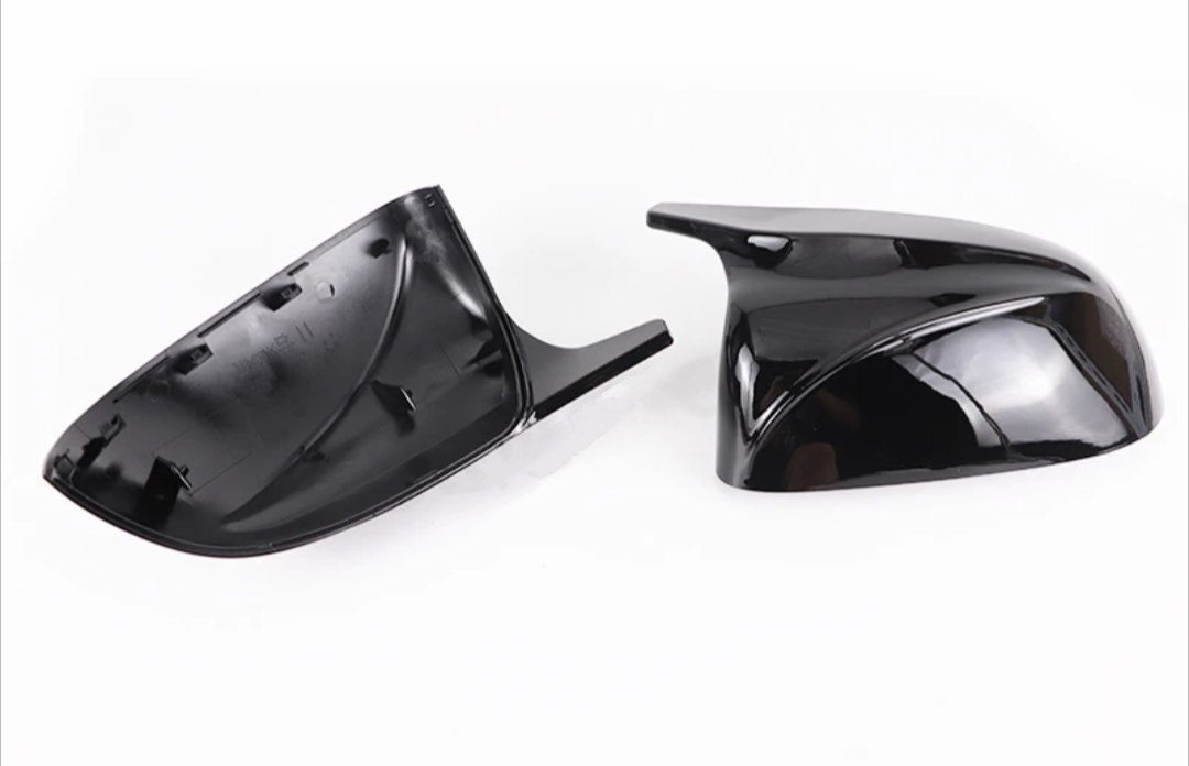 BMW M-look glossy black mirror caps for BMW X7 G07 - 2019 to 2025