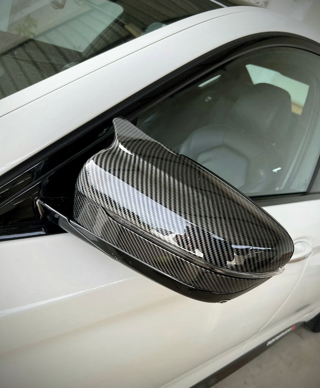 BMW M4 Competition Carbon-look Mirror Caps for BMW 4 Series G22 - 2019 to 2023 BMW Euro Premium Parts