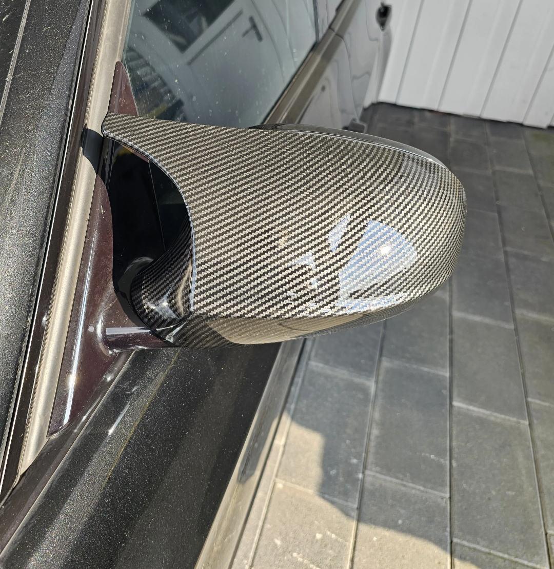 BMW M Carbon-look Mirror Caps for BMW 3 Series E90 E91 E92 E93 - 2006 to 2012 BMW Euro Premium Parts Facelift LCI (2010 to 2013)