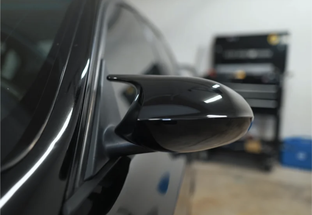 BMW M3-look Glossy Black Mirror Caps for BMW 3 Series E90 E91 E92 E93 - 2006 to 2012